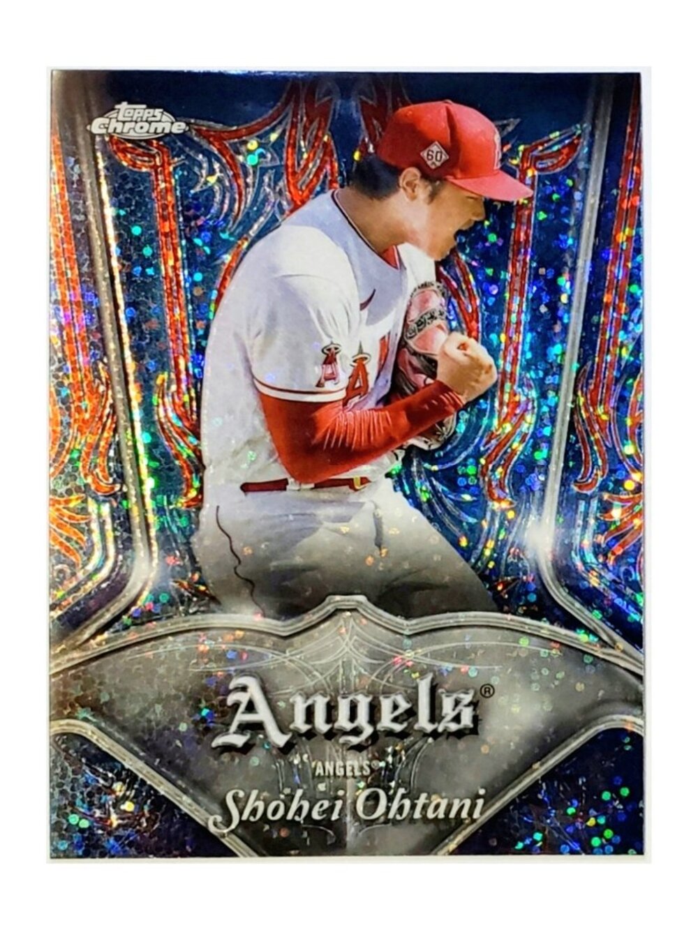 SHOHEI OHTANI REFRACTOR PINSTRIPED CLUB PLAQUES 2022 TOPPS CHROME #P-1, ANGELS